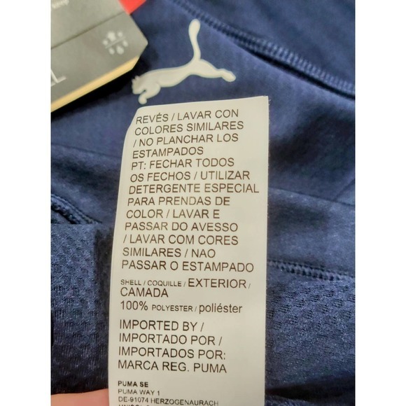 Puma Boys Small 1/4 Zip Pullover Blue Drycell NWT - Picture 7 of 9